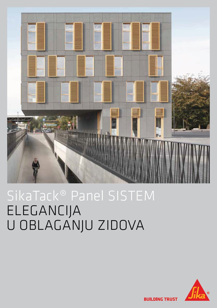 SikaTack® Panel SISTEM lijepljenja panela za ventilisane fasade